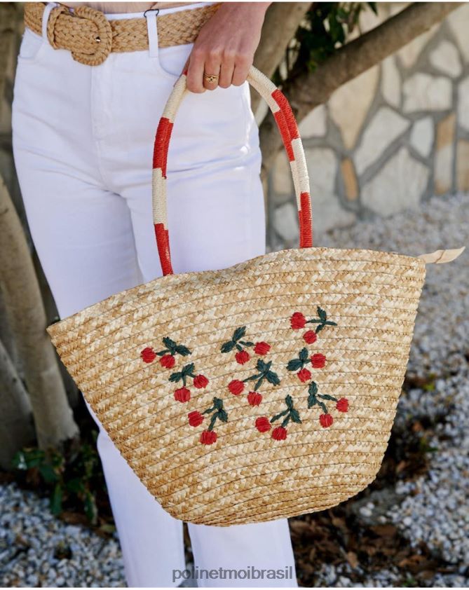 Polin et moi cereja bolsa redonda kia acessórios 6PL246398