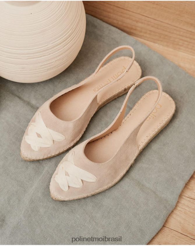 Polin et moi areia alpargata mallory cross calçados 6PL246409