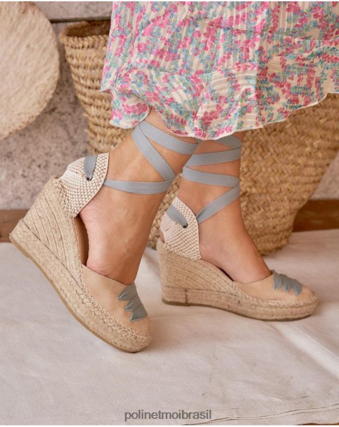 Polin et moi bege alpercata camponesa centavo calçados 6PL246444