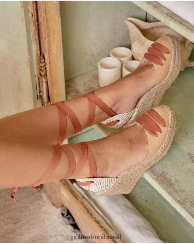 Polin et moi camelo alpercata camponesa centavo calçados 6PL246432