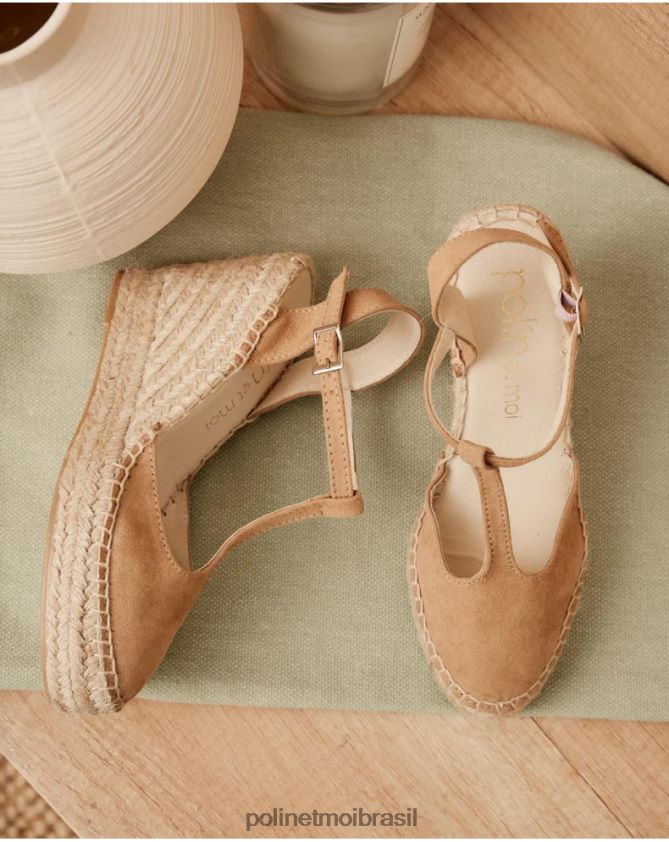 Polin et moi camelo alpercata country Janne calçados 6PL246490