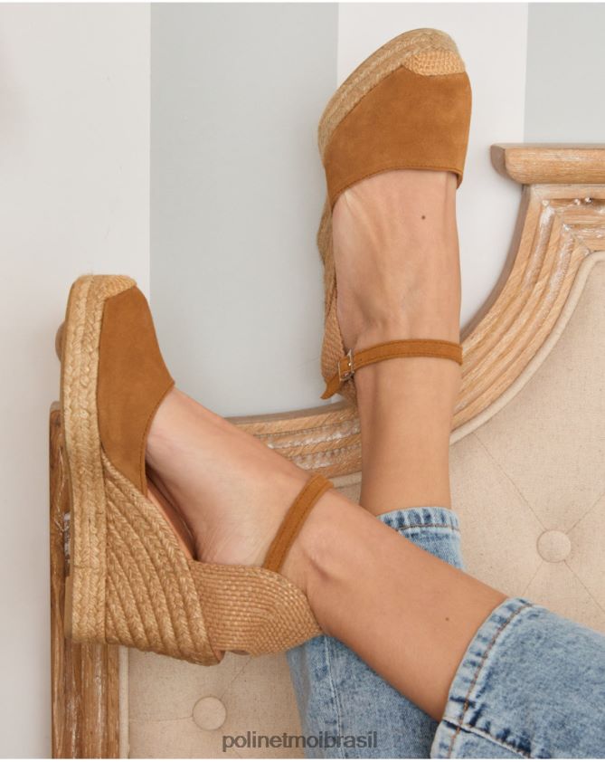 Polin et moi camelo espadrille de cunha fabrizia calçados 6PL246480