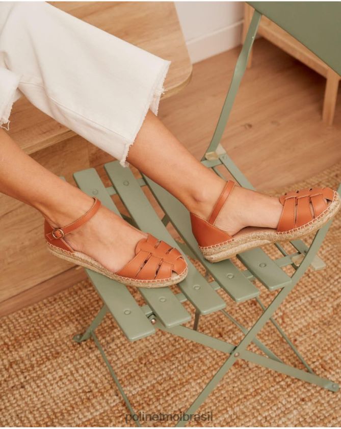 Polin et moi couro alpercata caranguejo anna calçados 6PL246494