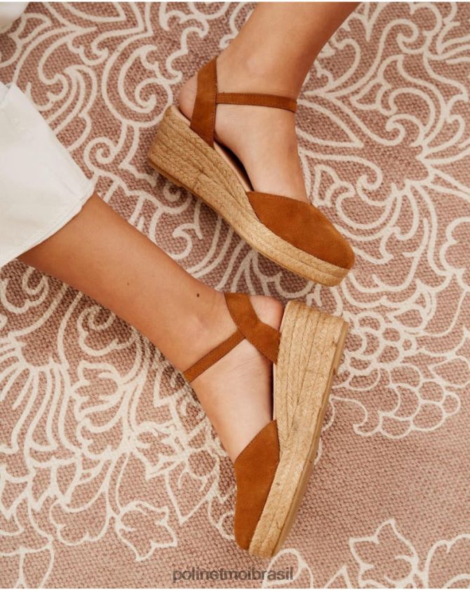 Polin et moi couro linda alpercata redonda calçados 6PL246479