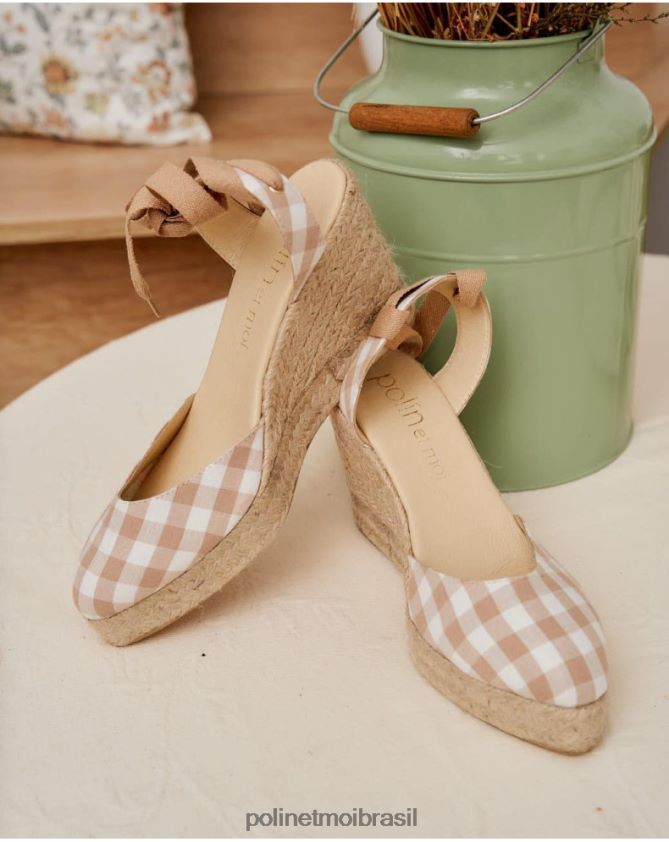 Polin et moi cru vichy alpargata bimba calçados 6PL246429