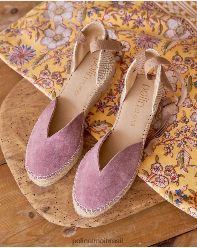 Polin et moi lavanda espadrille coração gabriela calçados 6PL246422