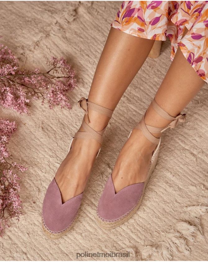 Polin et moi lavanda espadrille coração gabriela calçados 6PL246422