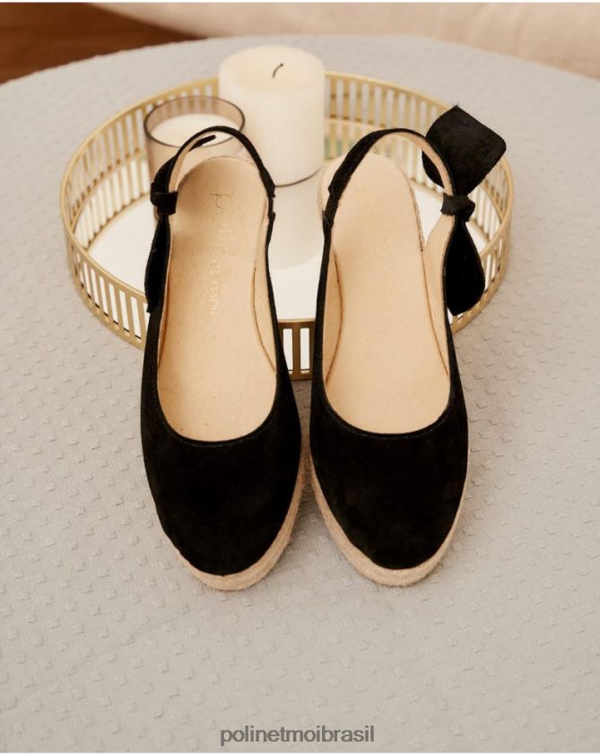 Polin et moi preto alpercata arco zinaida calçados 6PL246462