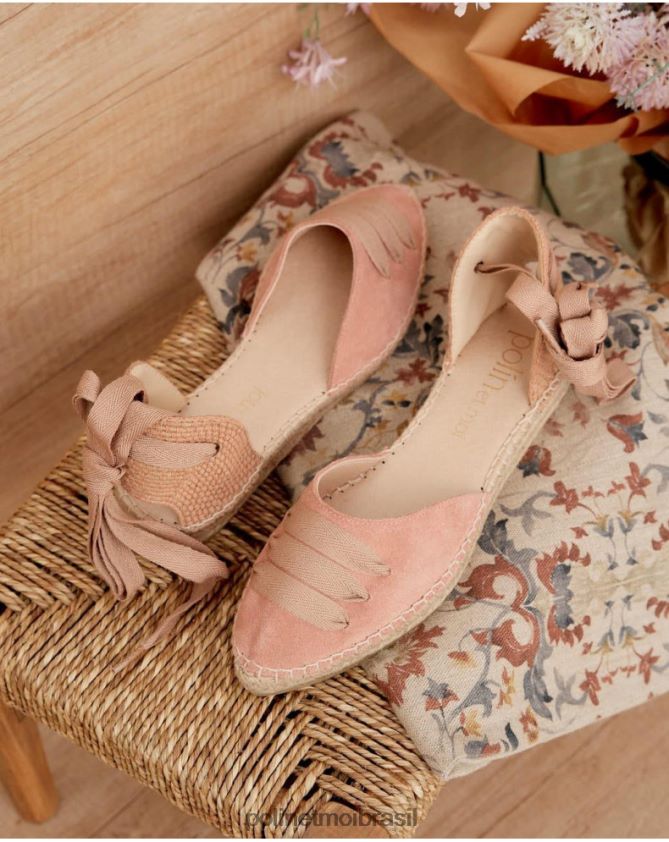 Polin et moi rosa alpercata camponesa raven calçados 6PL246423