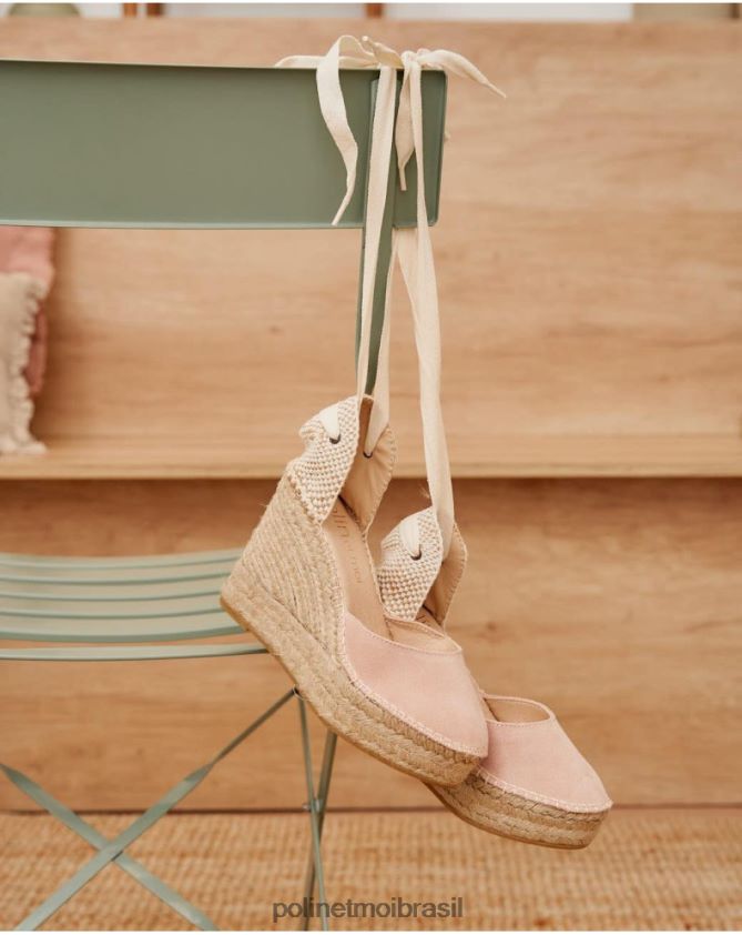 Polin et moi rosa alpercata lisa peônia calçados 6PL246503