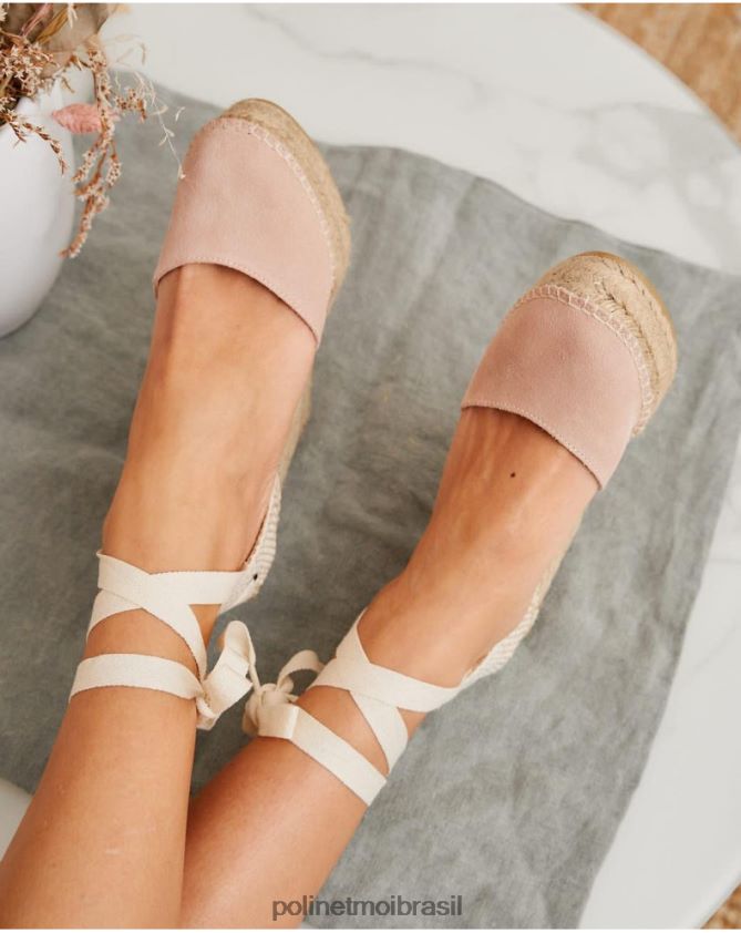 Polin et moi rosa alpercata lisa peônia calçados 6PL246503