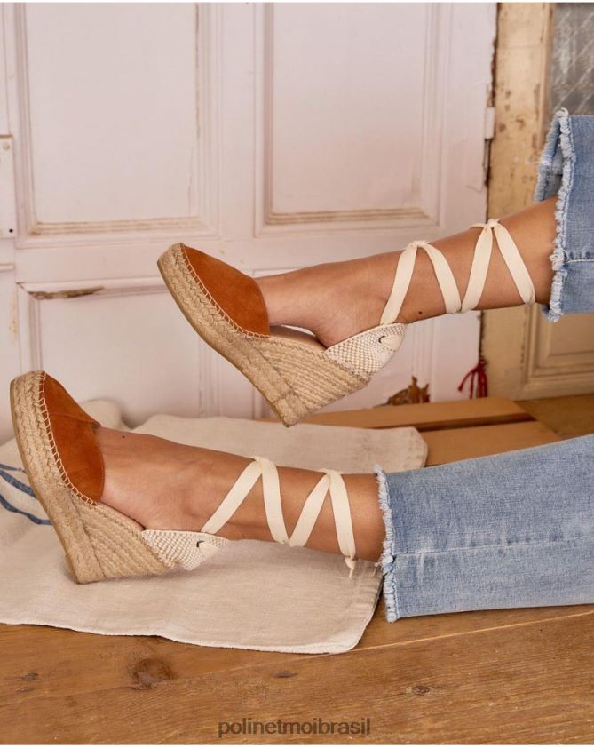 Polin et moi telha gianna cross espadrille calçados 6PL246464