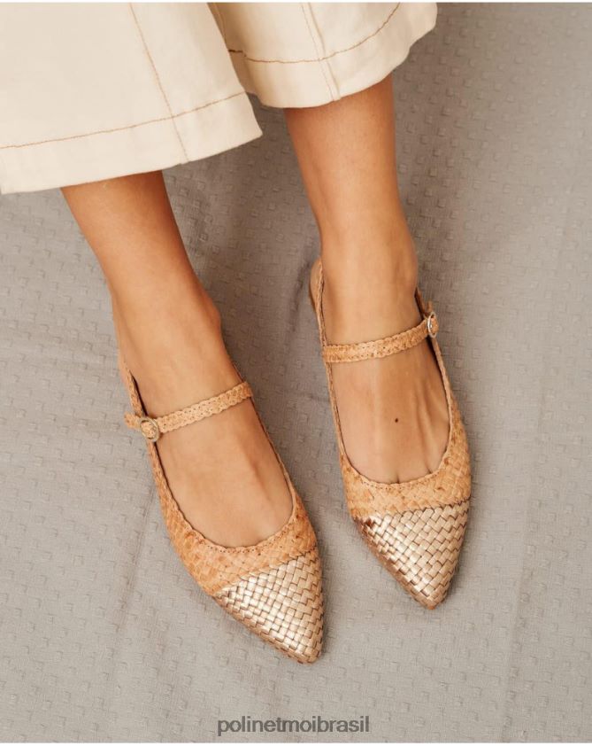 Polin et moi bege mary jane punta rigobertta calçados 6PL246416