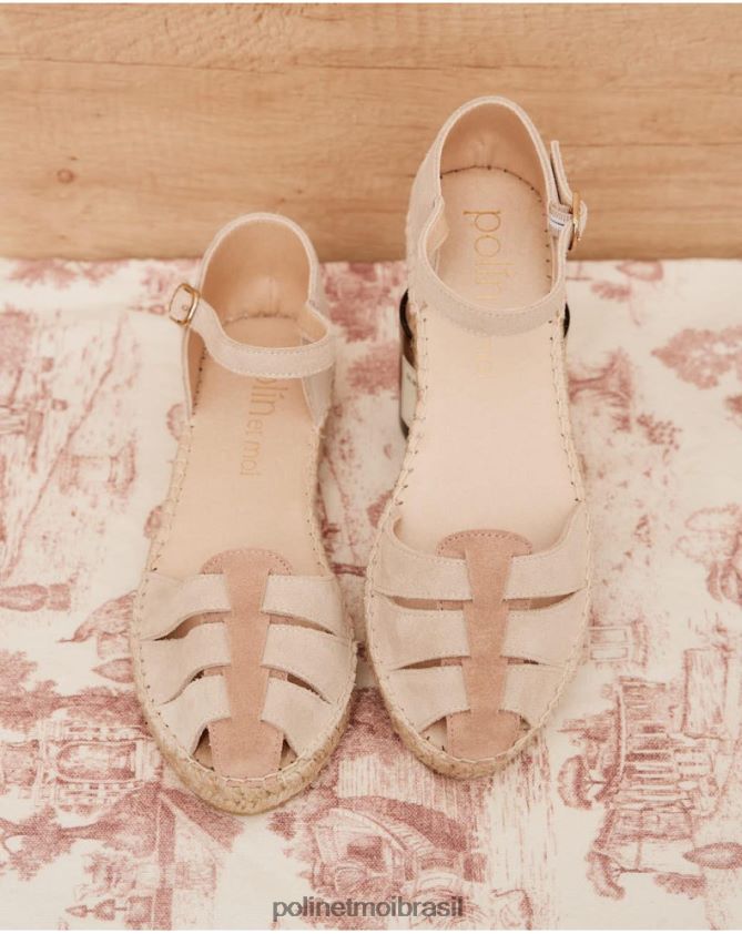 Polin et moi nu caranguejo camurça minerva calçados 6PL246424