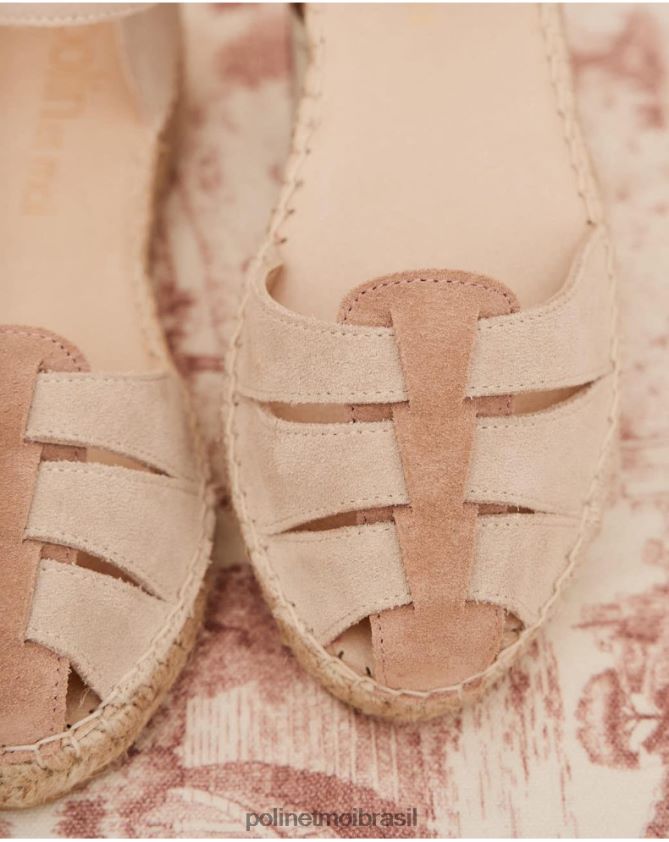 Polin et moi nu caranguejo camurça minerva calçados 6PL246424