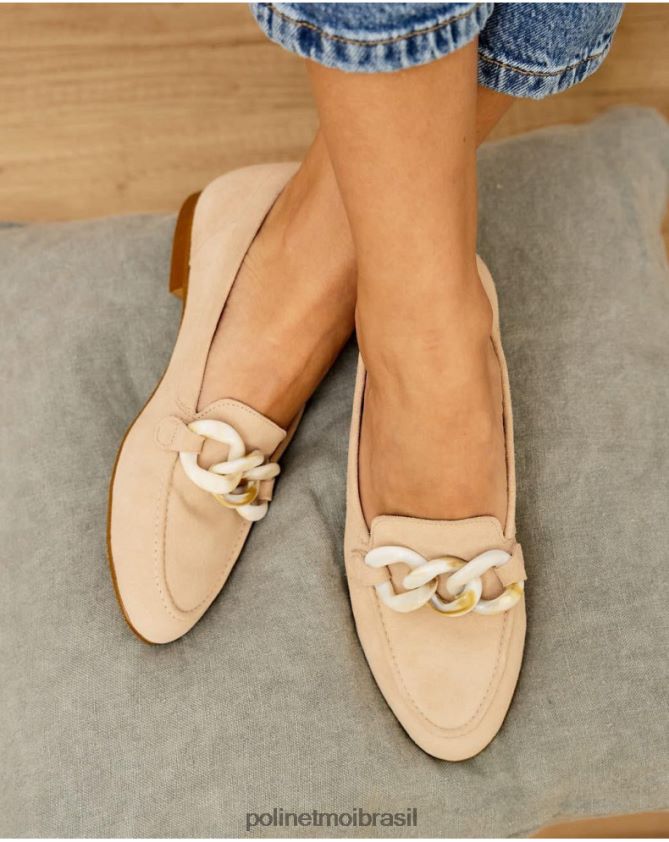Polin et moi nu mocassim cadena agustina calçados 6PL246502