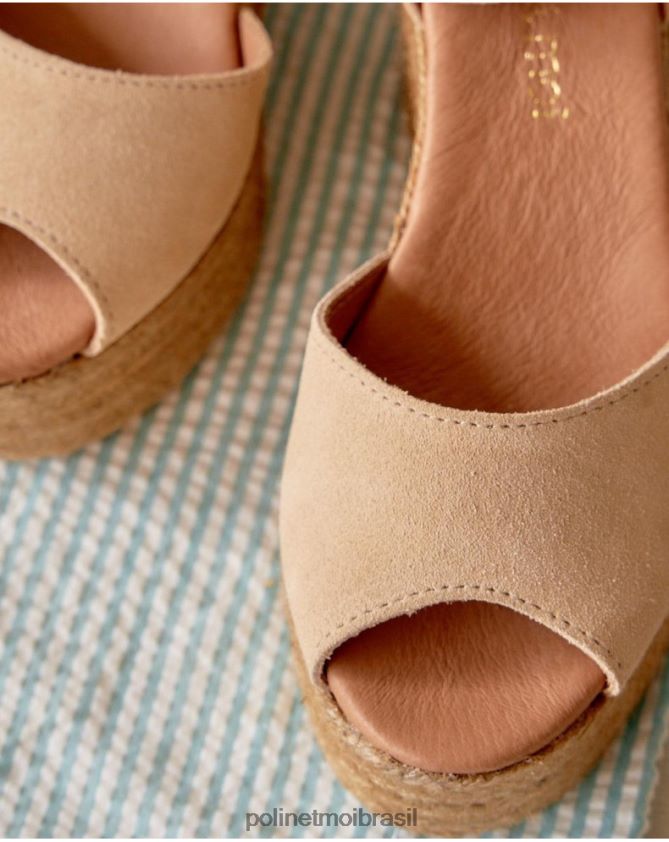 Polin et moi areia sandálias plataforma arina calçados 6PL246410