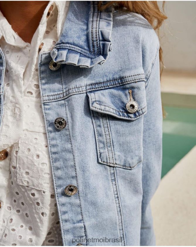 Polin et moi jeans jaqueta jeans leyre roupas 6PL246361