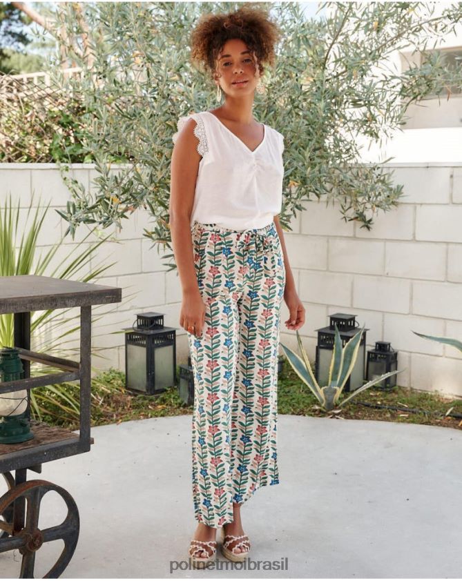 Polin et moi branco blusa de renda mery roupas 6PL246153