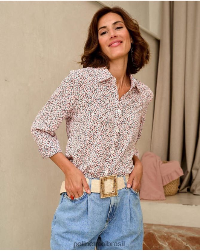 Polin et moi cru camisa cereja líbia roupas 6PL246189