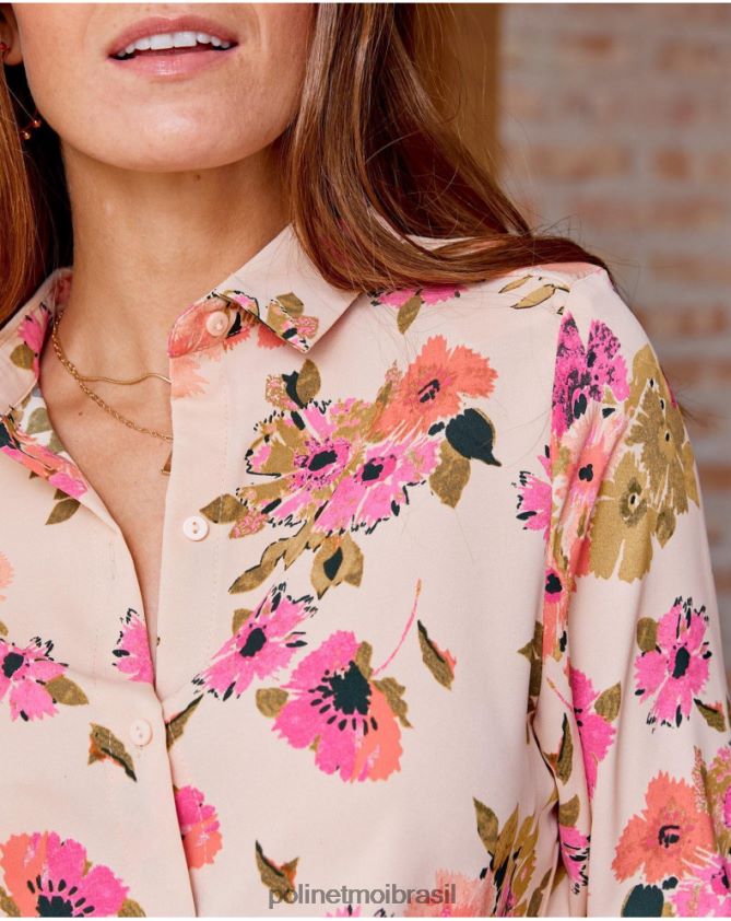 Polin et moi cru camisa floral simba roupas 6PL246197