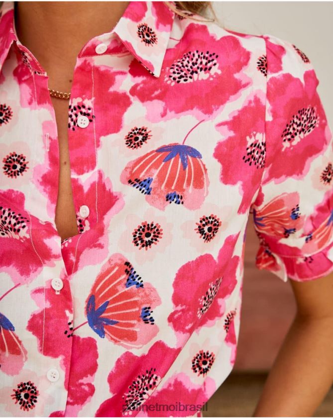 Polin et moi framboesa camisa florida arlene roupas 6PL246193