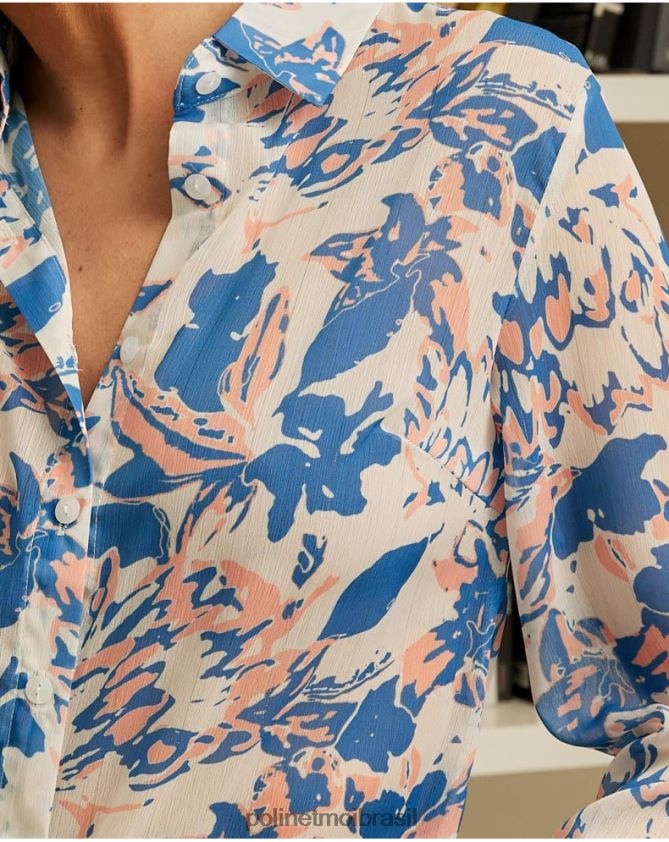 Polin et moi jeans camisa flores aura roupas 6PL246218