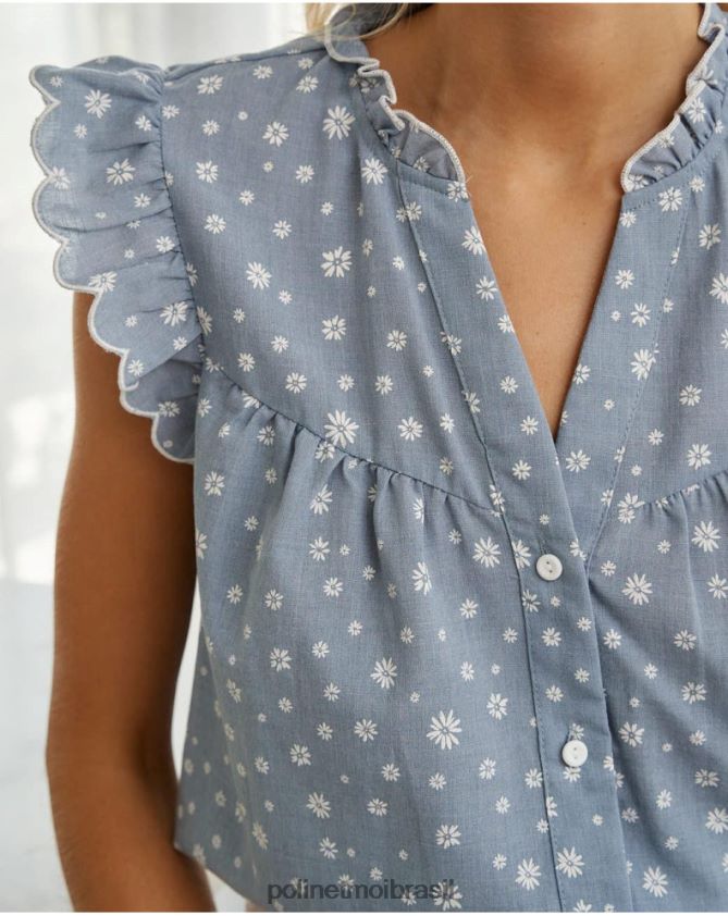 Polin et moi jeans margaridas malucas roupas 6PL246146