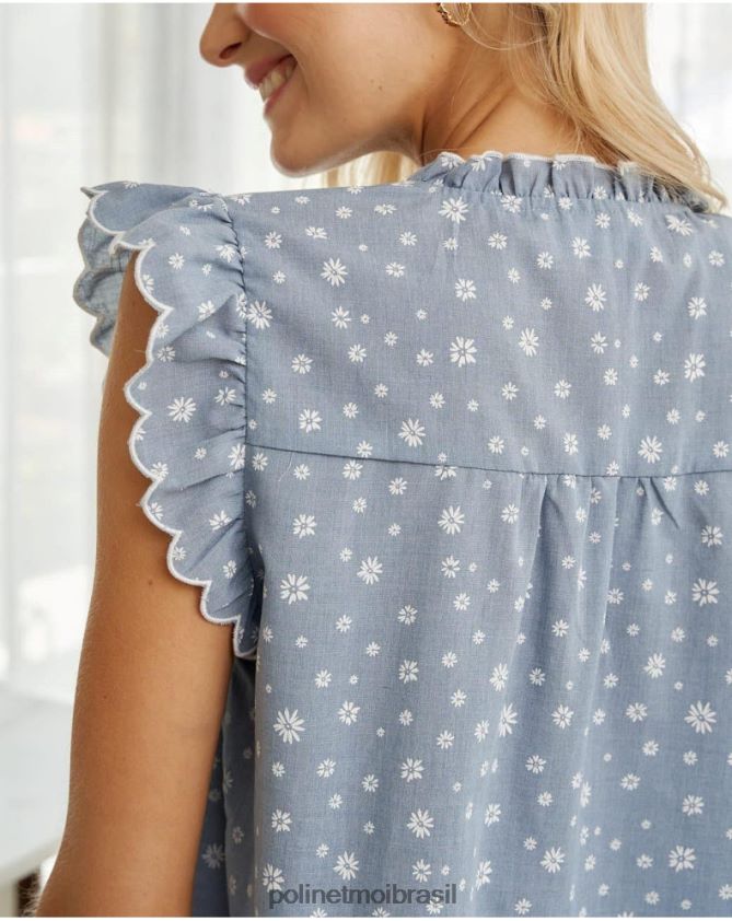 Polin et moi jeans margaridas malucas roupas 6PL246146