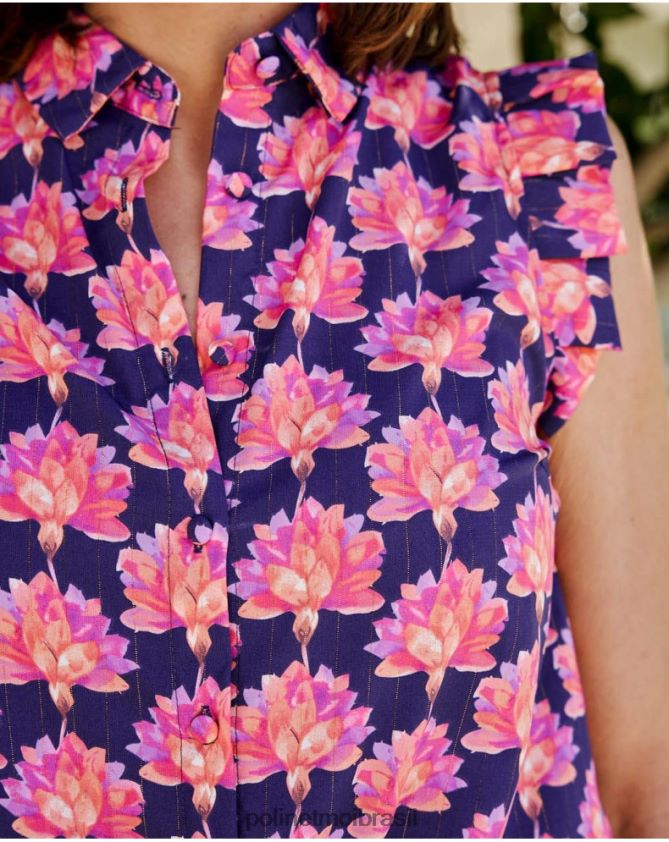 Polin et moi lavanda blusa floral jullia roupas 6PL246191