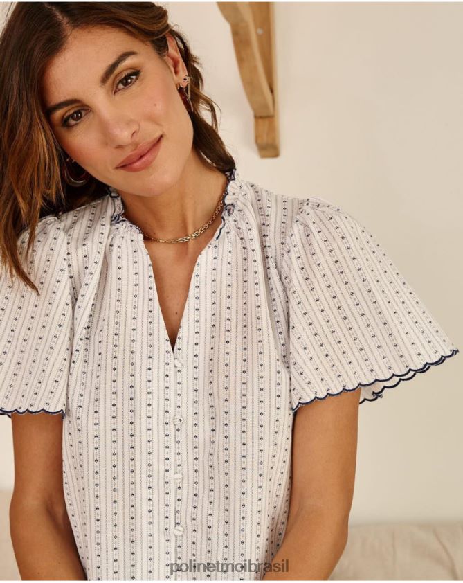 Polin et moi marinho camisa neida roupas 6PL246151
