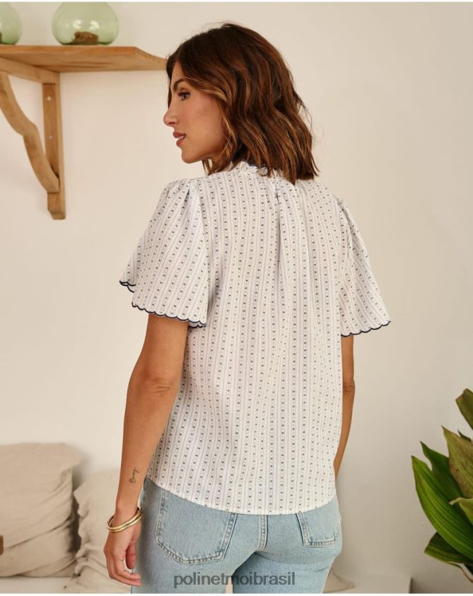 Polin et moi marinho camisa neida roupas 6PL246151