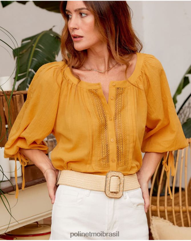 Polin et moi ocre blusa rachel larga roupas 6PL246232