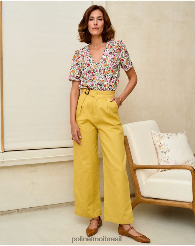 Polin et moi ocre pinça para calça beth roupas 6PL246340