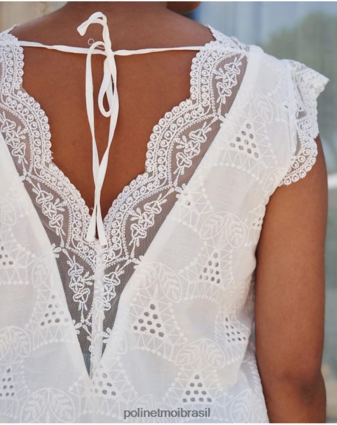 Polin et moi branco top batista amparo roupas 6PL246240