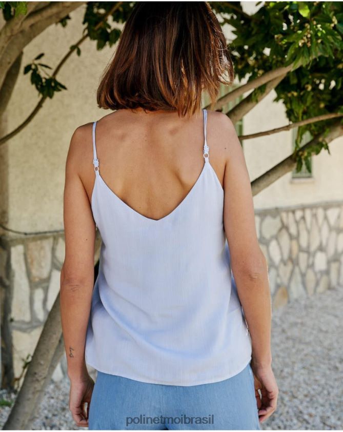 Polin et moi celestial top bordado malala roupas 6PL246264