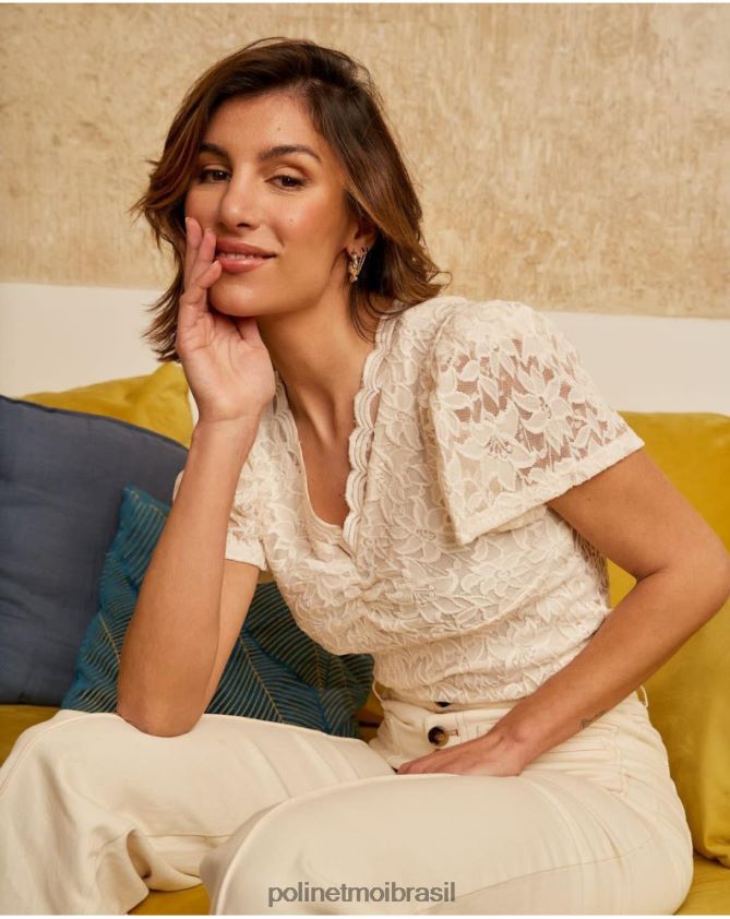 Polin et moi cru top bordado ari roupas 6PL246279