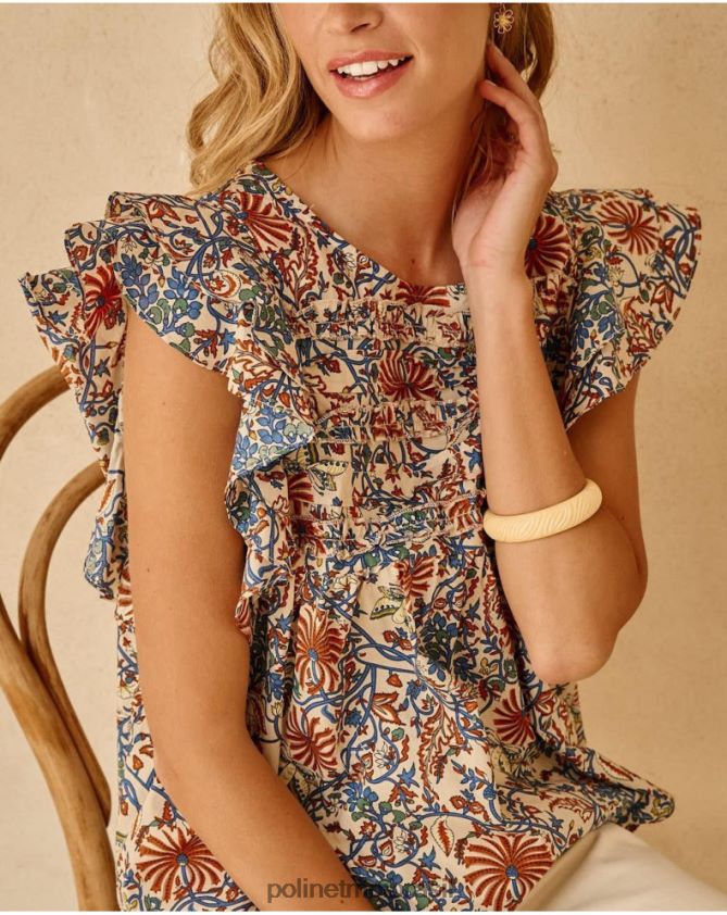 Polin et moi cru top tibéria babado roupas 6PL246277