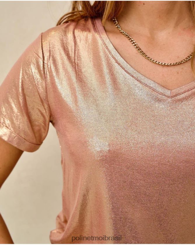 Polin et moi rosa camiseta brillo trudi roupas 6PL246273