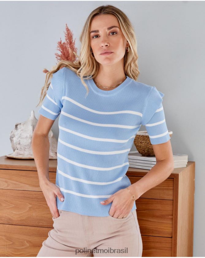 Polin et moi celestial suéter elga point roupas 6PL246347