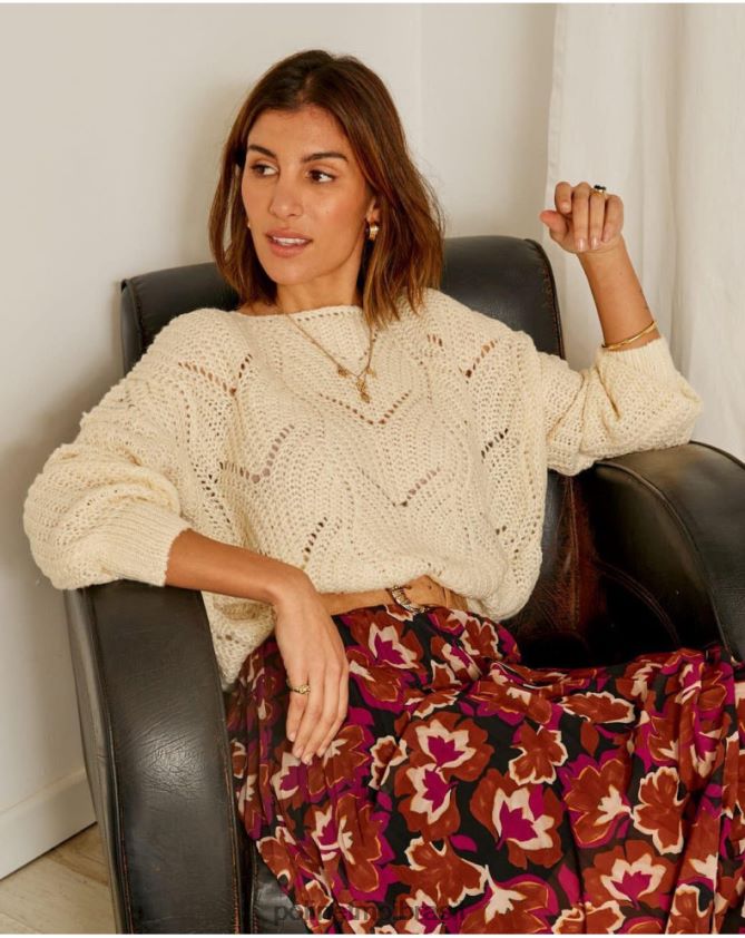 Polin et moi cru suéter largo priscilla roupas 6PL246354