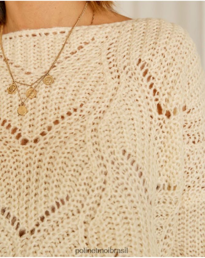 Polin et moi cru suéter largo priscilla roupas 6PL246354