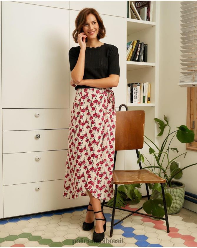 Polin et moi cereja saia flores patricia roupas 6PL246311