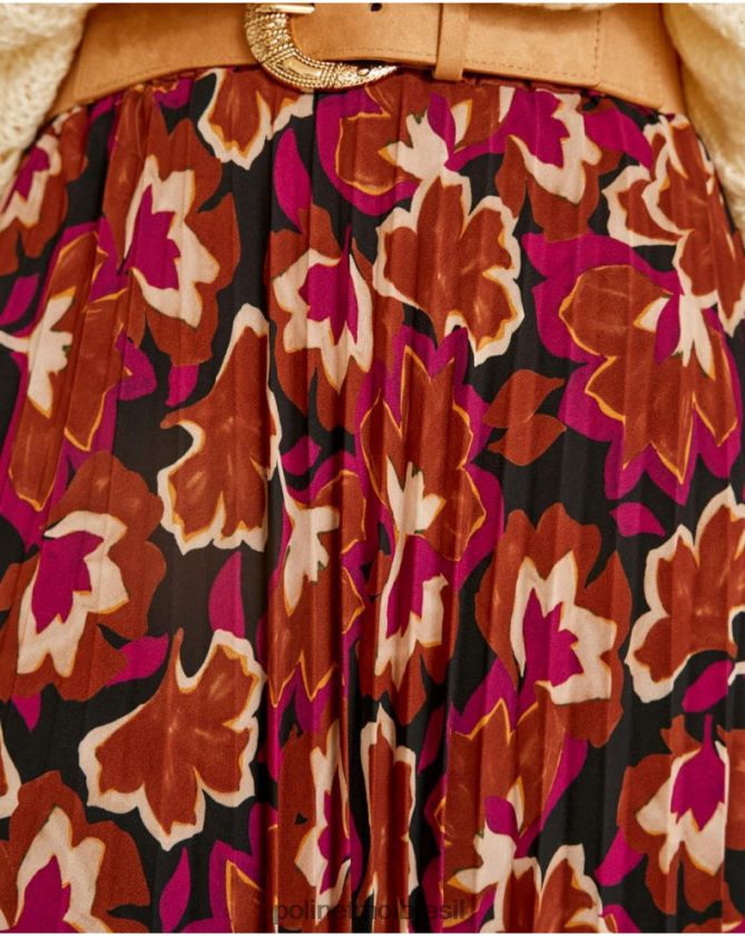 Polin et moi framboesa saia floral suzy roupas 6PL246323