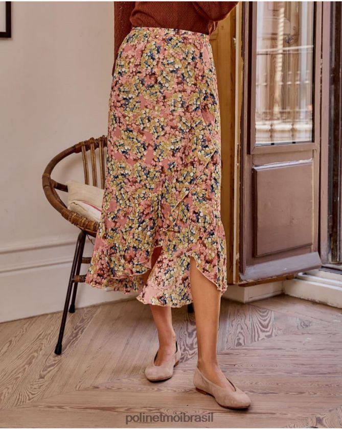 Polin et moi rosa saia babado iraide roupas 6PL246324