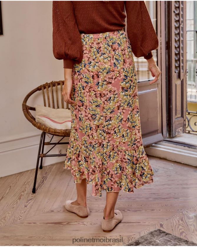 Polin et moi rosa saia babado iraide roupas 6PL246324