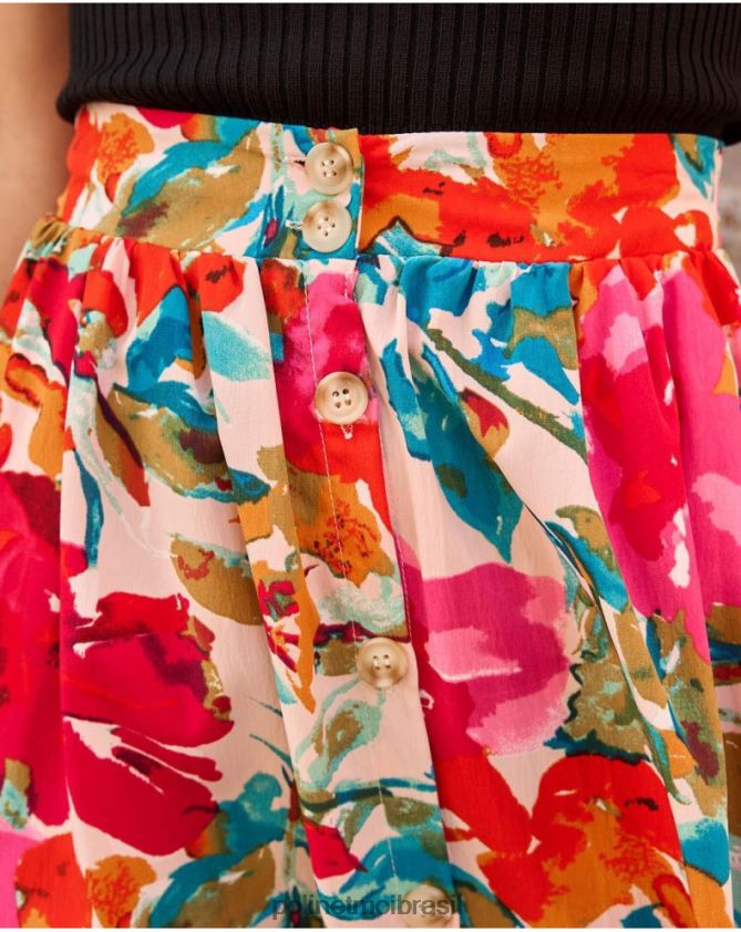 Polin et moi rosa saia longa aada roupas 6PL246303