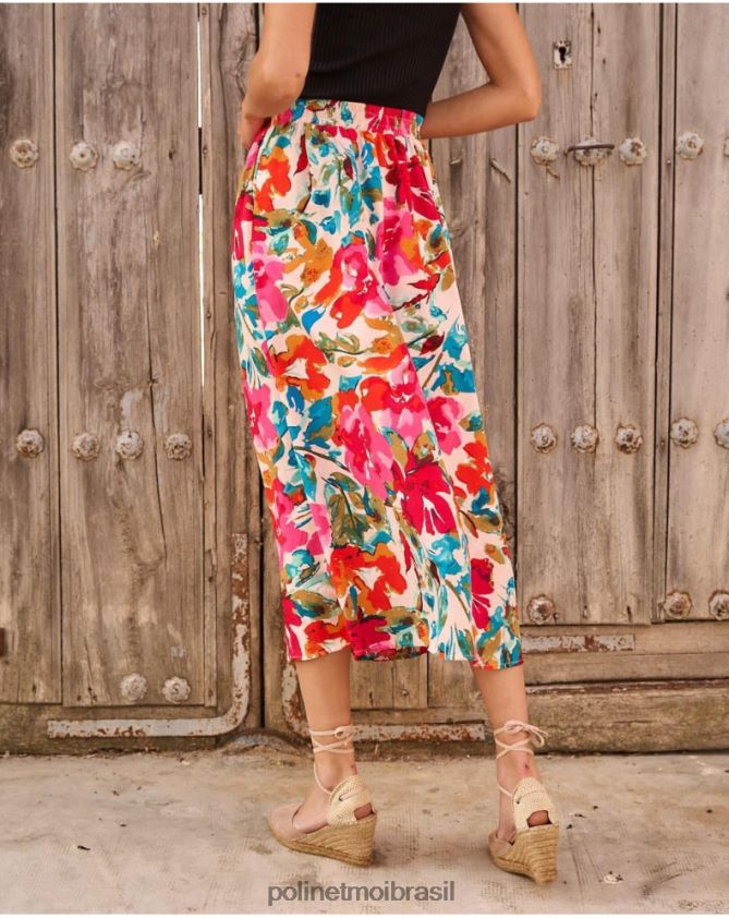Polin et moi rosa saia longa aada roupas 6PL246303