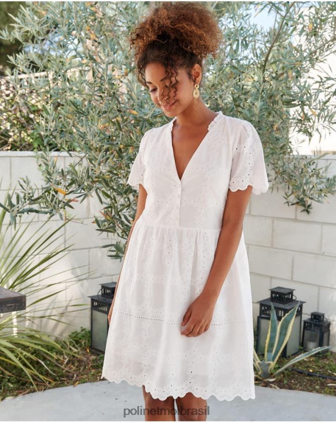 Polin et moi branco vestido batista dani roupas 6PL24629
