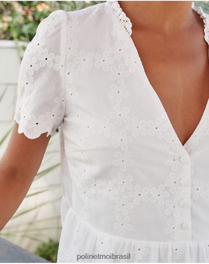 Polin et moi branco vestido batista dani roupas 6PL24629